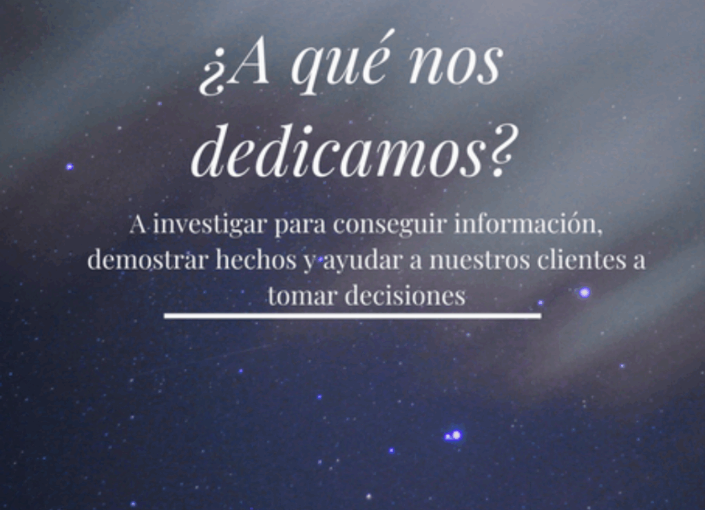 Definición de la profesión de detective privado orientada a la obtención de información y toma de decisiones