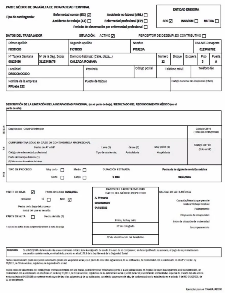deteccion bajas laborales fraudulentas empresa investigaciones nor - Investigaciones Privadas NOR es una agencia de detectives privados con sede en Donostia - San Sebastián (Gipuzkoa), legalmente habilitada para operar en todo el territorio estatal (Autorización 2.671, RNSP 10.696). Con un enfoque profesional y riguroso, ofrece servicios de investigación tanto para particulares como para empresas, proporcionando información veraz y útil para la toma de decisiones estratégicas, judiciales o personales. Ejemplo de parte médico usado para investigar bajas laborales fraudulentas en empresas